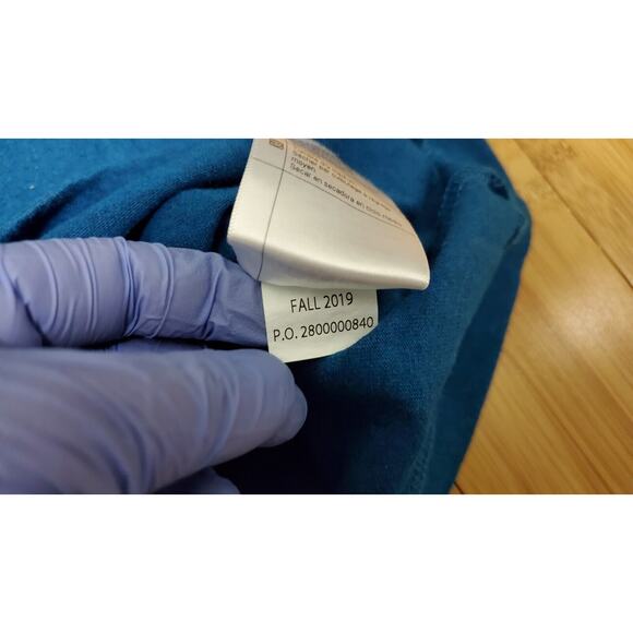 Carhartt Mens T Shirt 2XL XXL Bright Turquoise Blue Original Fit Logo Pocket Tee - Picture 7 of 10